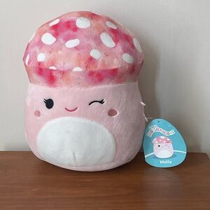 Squishmallows Molly 8" Pink Mushroom Plush Toy New